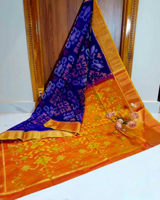 Pochampalli designer printed and dolla silk fabric sarees